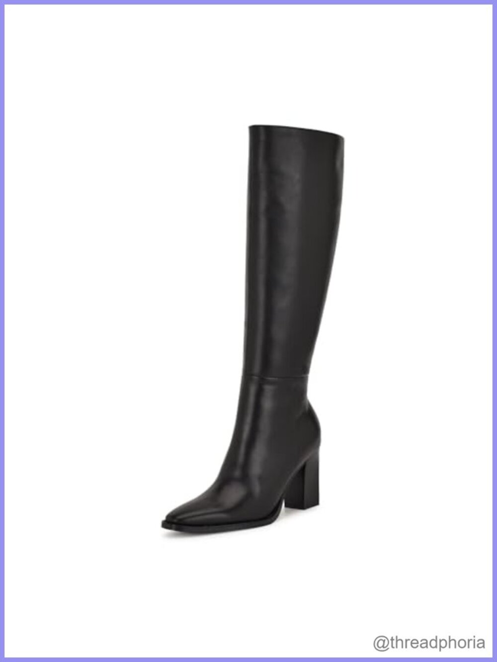 Nine West Zazz Wide Calf Leather Knee-High Dress Boots